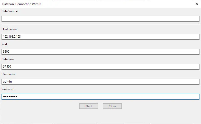 BarTag Express data source DSN-less string BarTag Express data source DSN-less string
