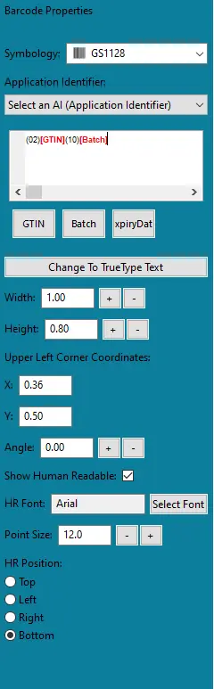 BarTag Express change text to barcode BarTag Express change text to barcode