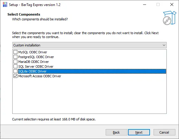 BarTag Express install MS Access ODBC driver BarTag Express install MS Access ODBC driver
