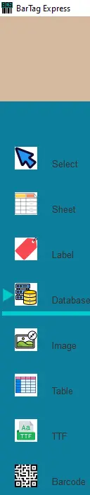 BarTag Express Sidemenu database BarTag Express Sidemenu database