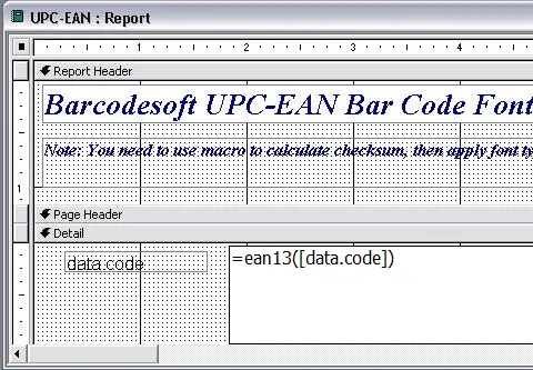 upc-a barcode excel macro
