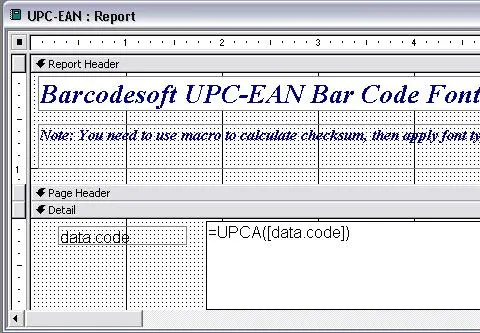 upc-a barcode excel macro