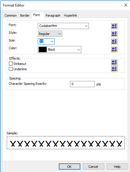 Codabar barcode font crystal reports 