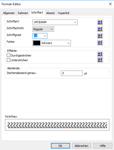 Bookland barcode crystal reports formelfelder