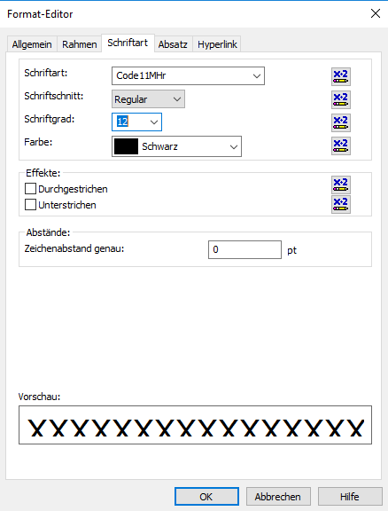 code11 barcode crystal reports formelfelder