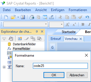 code25 barcode erstellen formel crystal reports