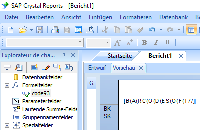 code93 barcode crystal reports formelfelder