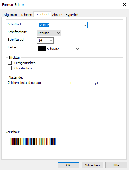 Interleaved 2 aus 5 barcode crystal reports formula field