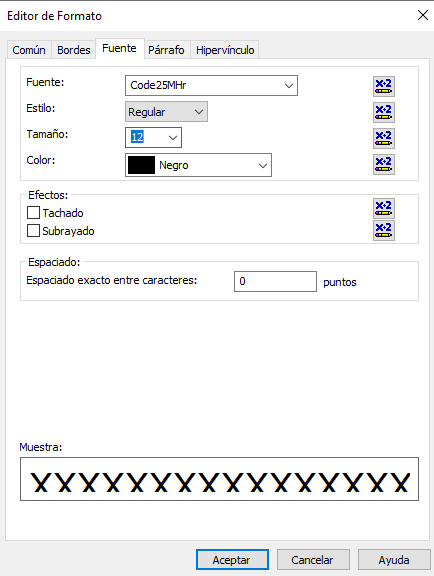 code25 código de barras crystal reports fórmula campo