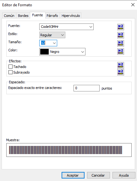 code93 código de barras crystal reports fórmula campo