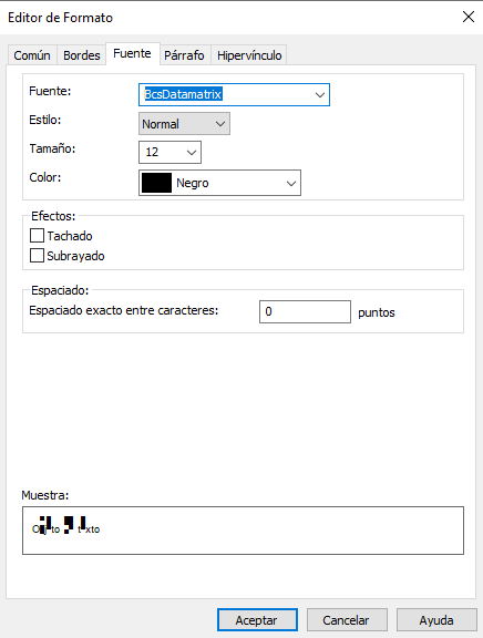 data-matrix crystal reports fórmula campo