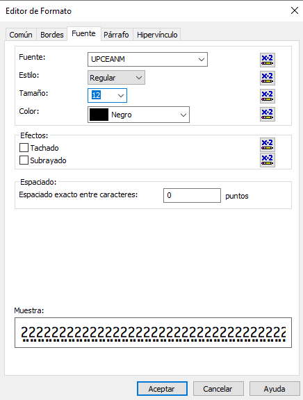 EAN13 código de barras crystal reports fórmula campo