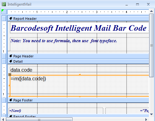 intelligent-mail código de barras access macro