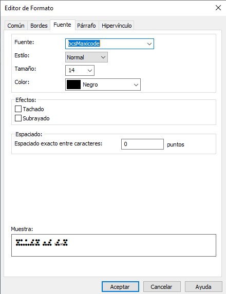 MaxiCode crystal reports fórmula campo