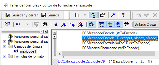 MaxiCode crystal reports UFL