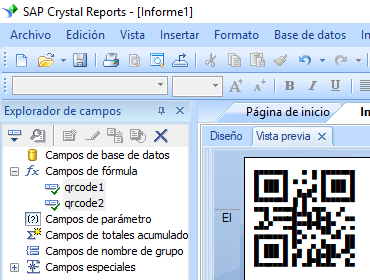 QRCode crystal reports