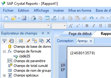 code25 barcode crystal reports UFL