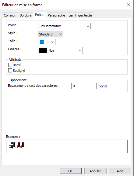 Police data matrix crystal reports