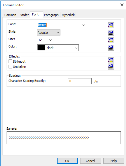 onecode code barres font crystal reports