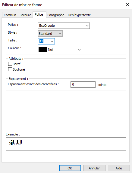 Police QRCode crystal reports