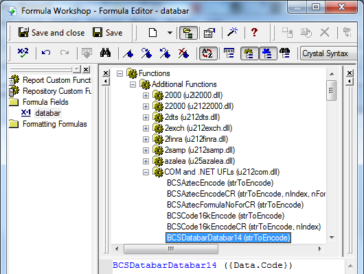 gs1-databar crystal reports UFL