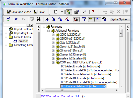 gs1-databar crystal reports UFL