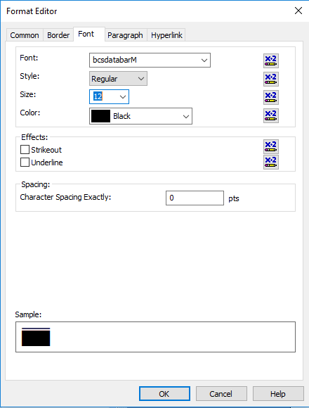 gs1-databar barcode font crystal reports