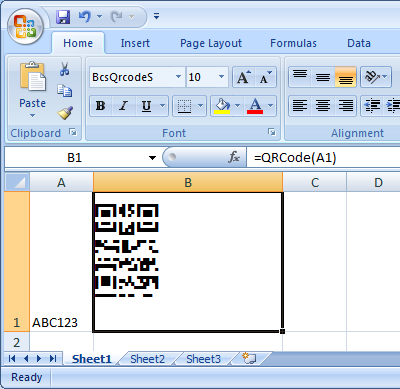 QRCode excel