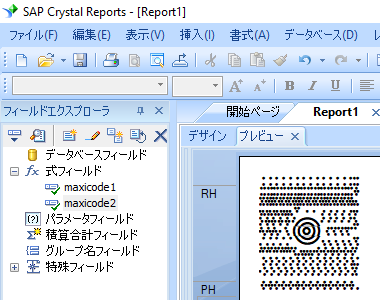 MaxiCode crystal reports