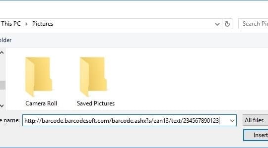 office 365 excel insert EAN13 barcode