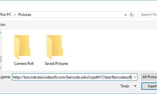 PDF417 barcode insert office 365 Word