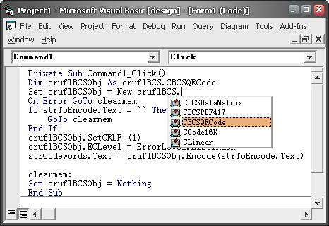 QRCode Visual Basic add reference